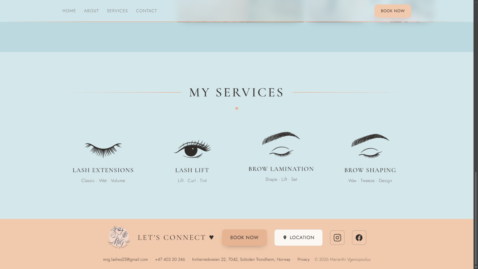 Salon website preview 4