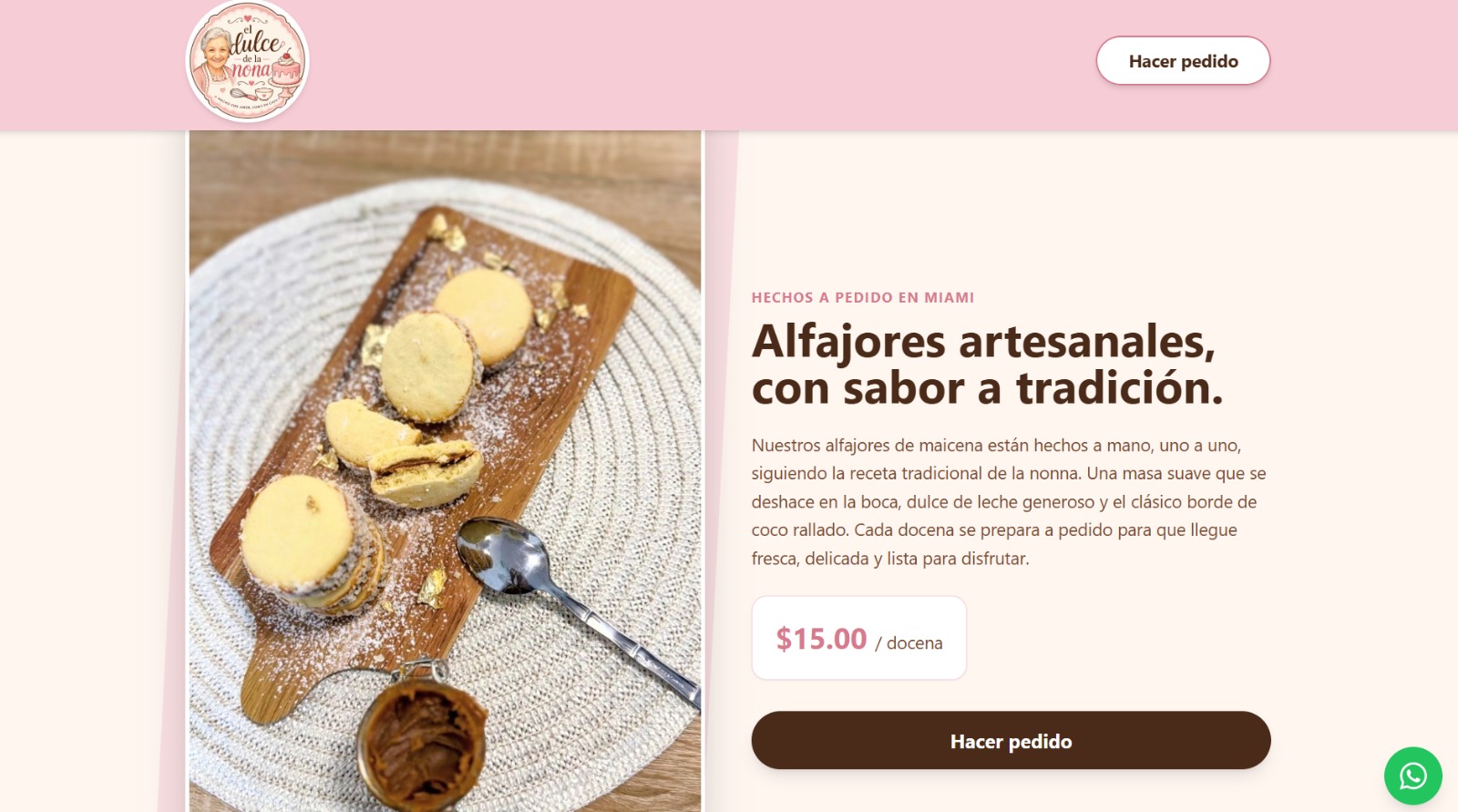 El Dulce de la Nonna website
